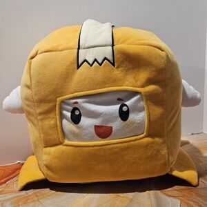 LankyBox Boxy Plush 12" Stuffed Animal YouTube Character Yellow Cube